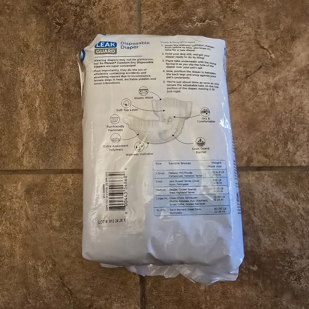 White | SOPHRESH | Leak Guard Disposable Diapers